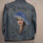 Dame mit blauem Hut auf Kuyichi Women Rider Jacket Vintage