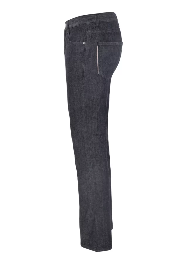 MENS SLIM STRAIGHT JEANS - BLACK LIGHT ONE WASH Seite