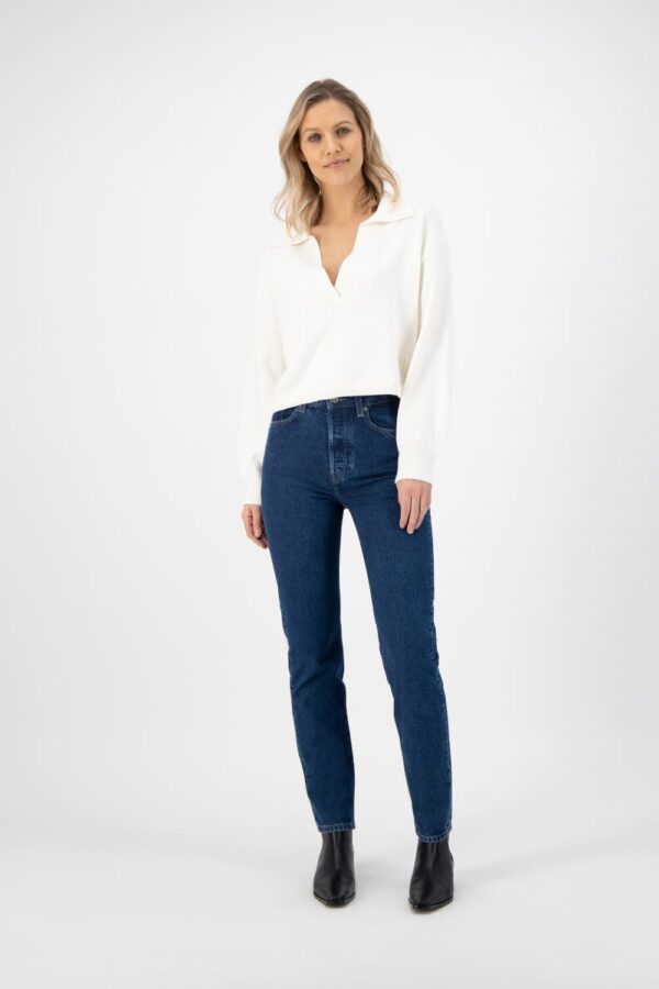 Woman-Sustainable-Denim-Piper-Straight-Stone-Indigo-Fullfront