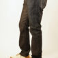 MENS SLIM STRAIGHT JEANS - BLACK LIGHT ONE WASH linke Seite