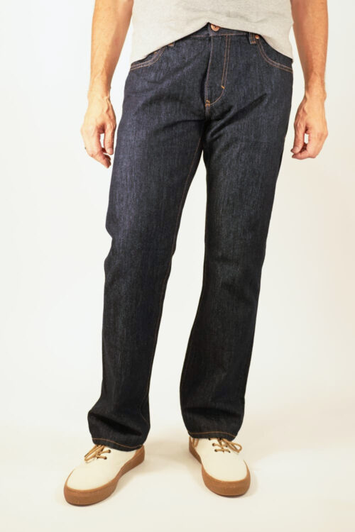 MENS STRAIGHT JEANS - RAW ONE WASH Frontal