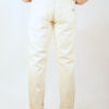 Schmaler Blaumann Ecru 14oz Hinten