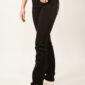 WOMENS STRAIGHT JEANS - BLACK ONE WASH Schräg