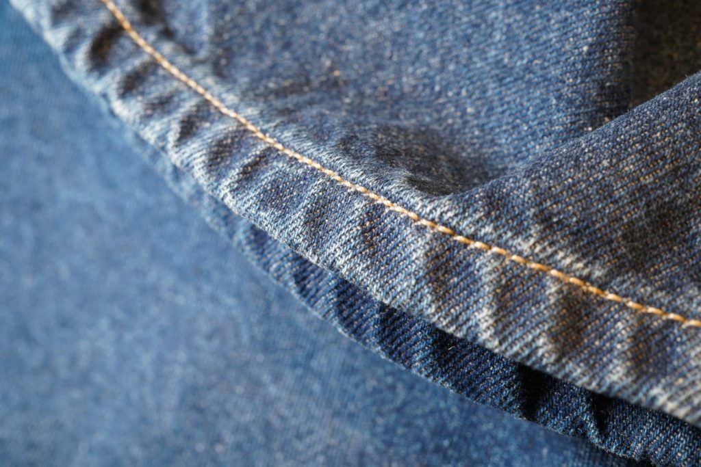Roping Effekt bei gewaschenen Jeans