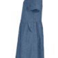 Schweikardt naturalmente Leinen Kleid mit Ärmel jeansblau Seite (freigestellt)