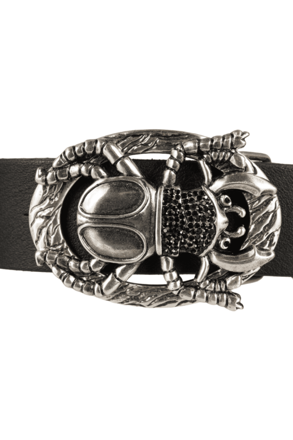 bMS Hirschkäfer 4cm Ledergürtel SOFT BLACK gerade liegend bMS Hirschkäfer 4cm Ledergürtel SOFT BLACK gerade liegend