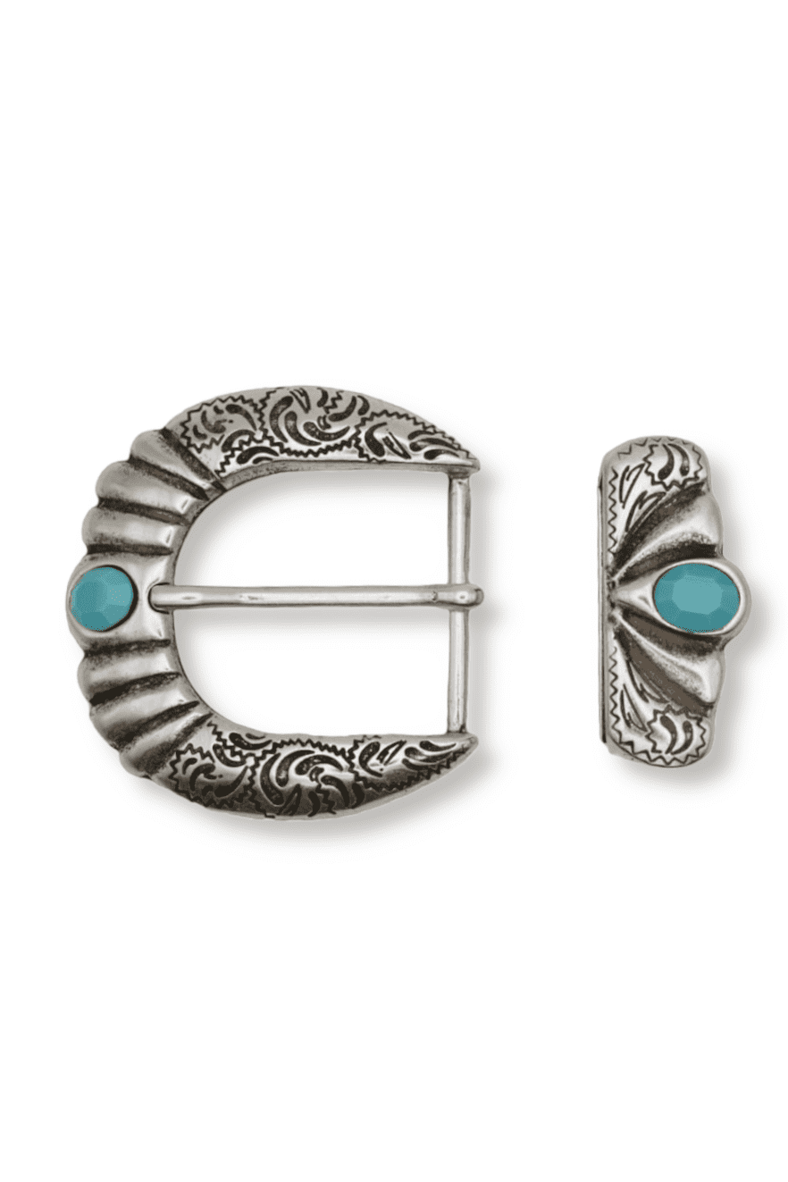 bMS Turquoise Set 4cm Gürtelschnalle