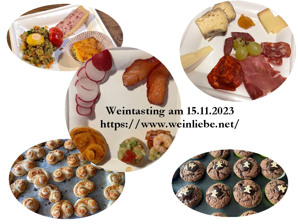 Weintasting im November 2023 mit Weinliebe Bad Vilbel bei byteMyStork - Snacks