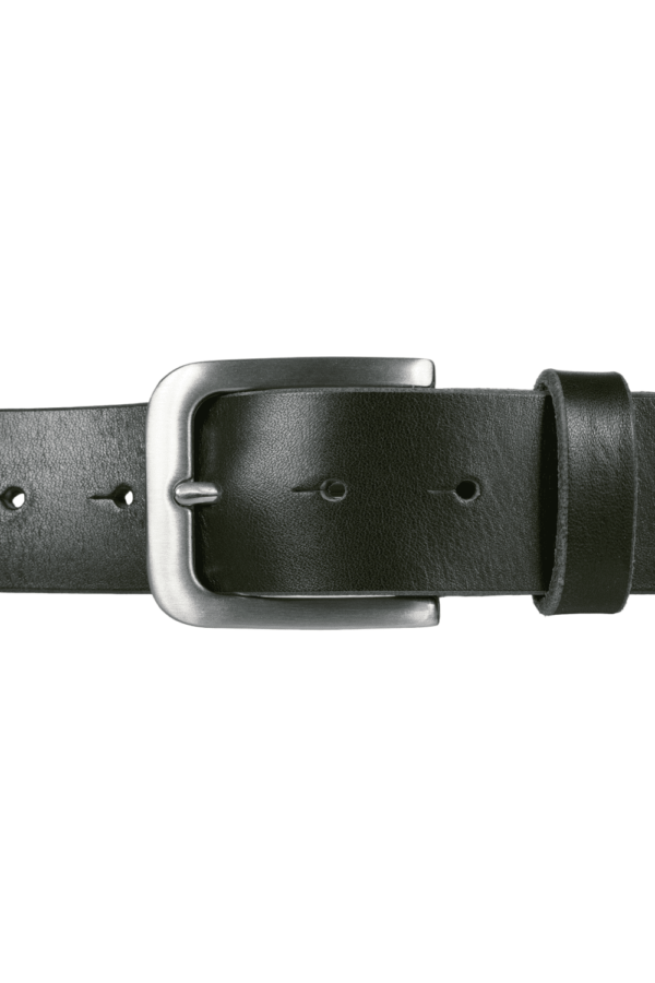 bMS Edelstahl matt 4cm Ledergürtel BRITISH RACING GREEN gerade liegend bMS Edelstahl matt 4cm Ledergürtel BRITISH RACING GREEN gerade liegend