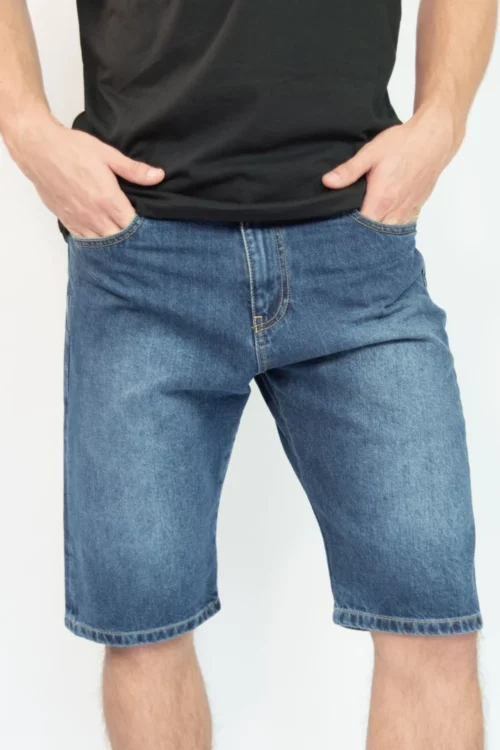 TORLAND Shane Shorts Mid Indigo - Frontal