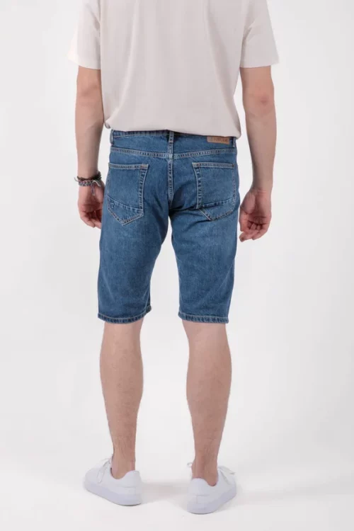 TORLAND Shane Shorts Mid Indigo - Hinten