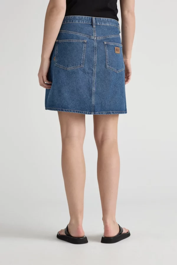 MUD Audry Mini Skirt Medium Stone - hinten MUD Audry Mini Skirt Medium Stone - hinten