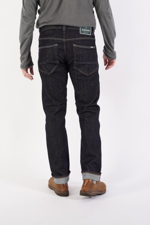 Schmaler Blaumann Konzept rinse wash Hinten