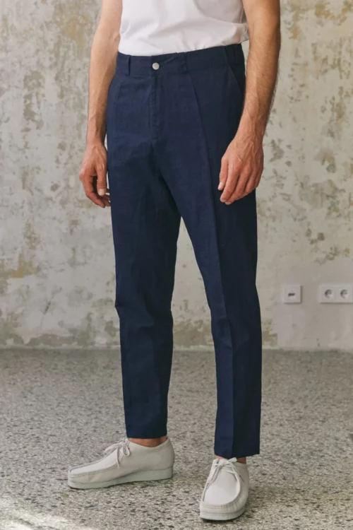 About Companions Jostha linen navy frontal