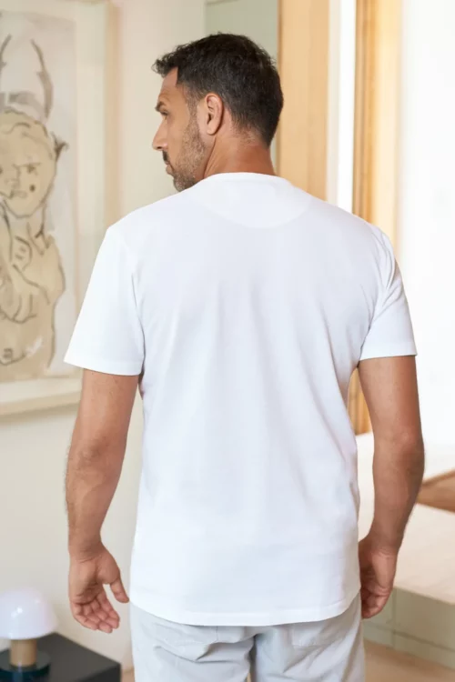About Companions Pique T-Shirt weiß hinten