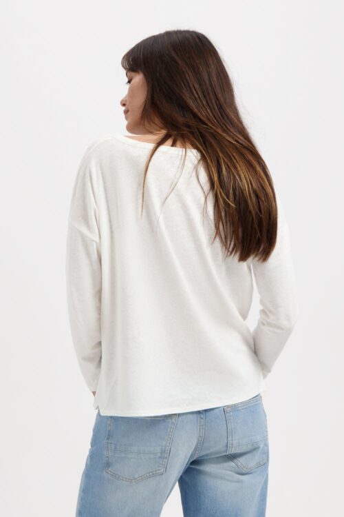 Kuyichi Yulia tee offwhite hinten