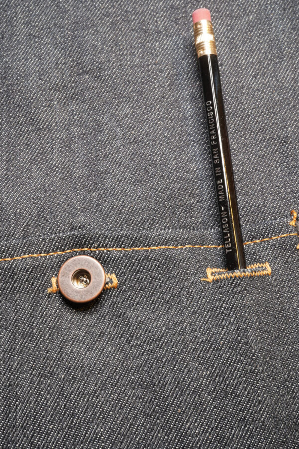 Tellason Coverall Jacket Knopf Bleistift (Detail) Coverall