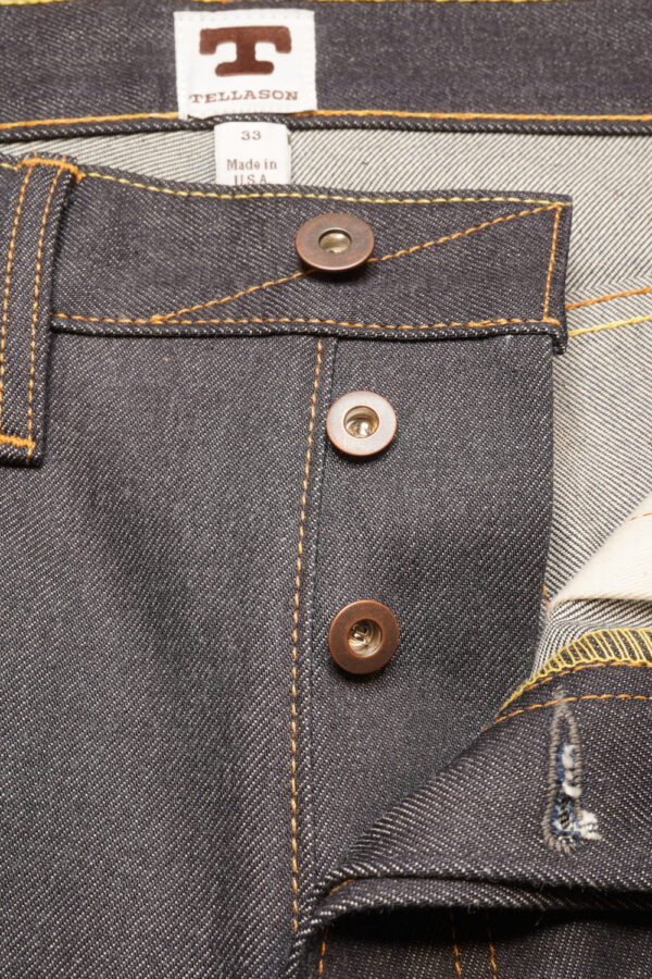 Tellason Sheffield Knopfleiste (Detail) Tellason Sheffield Knopfleiste (Detail)