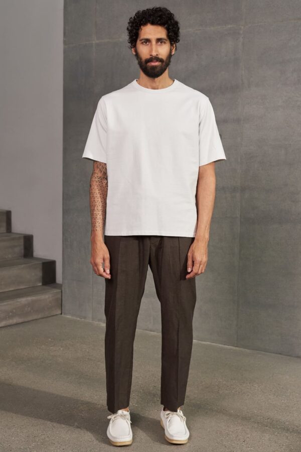 About Companions ANTON t-shirt eco cotton stone grey frontal komplett About Companions ANTON t-shirt eco cotton stone grey frontal komplett