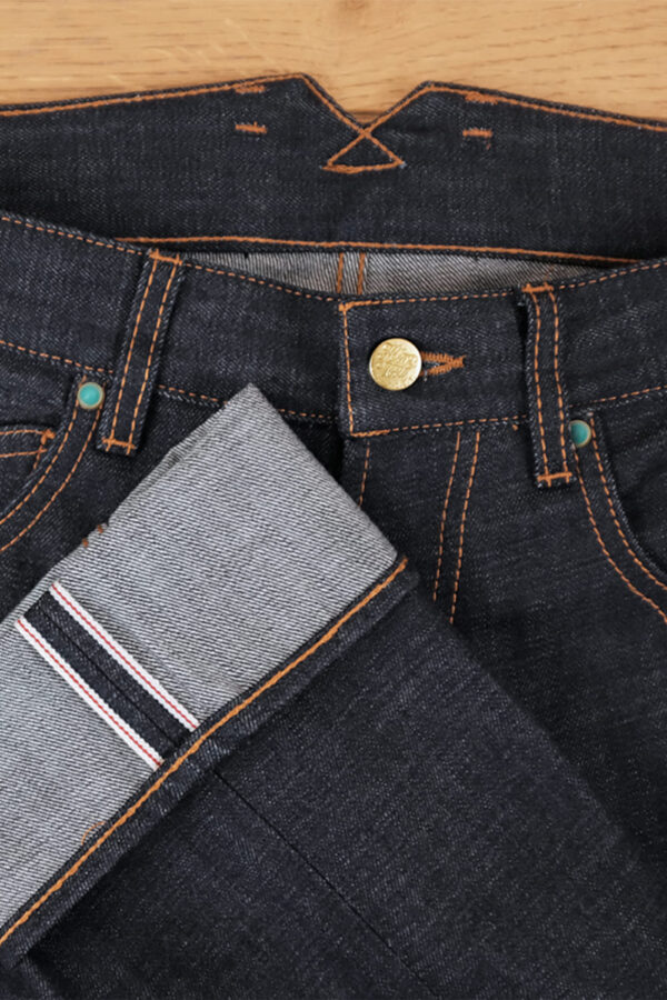 Hens Teeth Jeans Original Raw Women frontal Detail Hens Teeth Jeans Original Raw Women frontal Detail