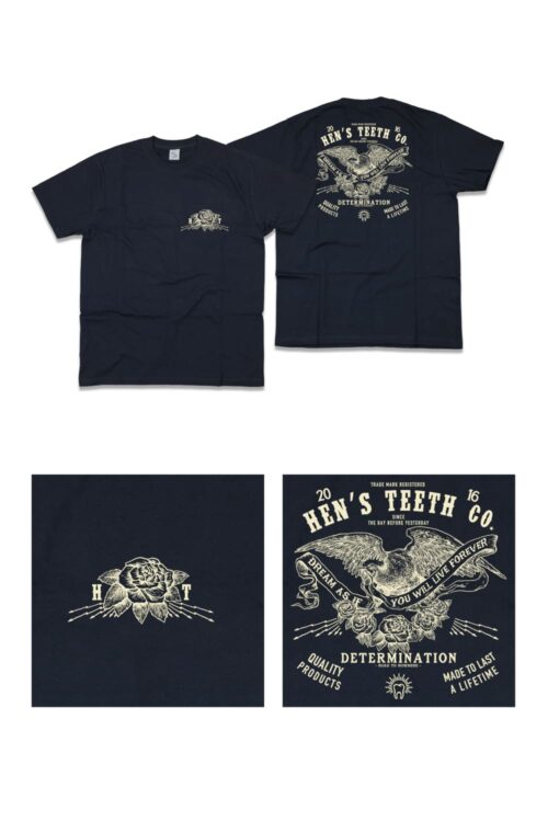 Hens Teeth T-Shirt Determination Tubolar Black Print 43 Hens Eagle alles