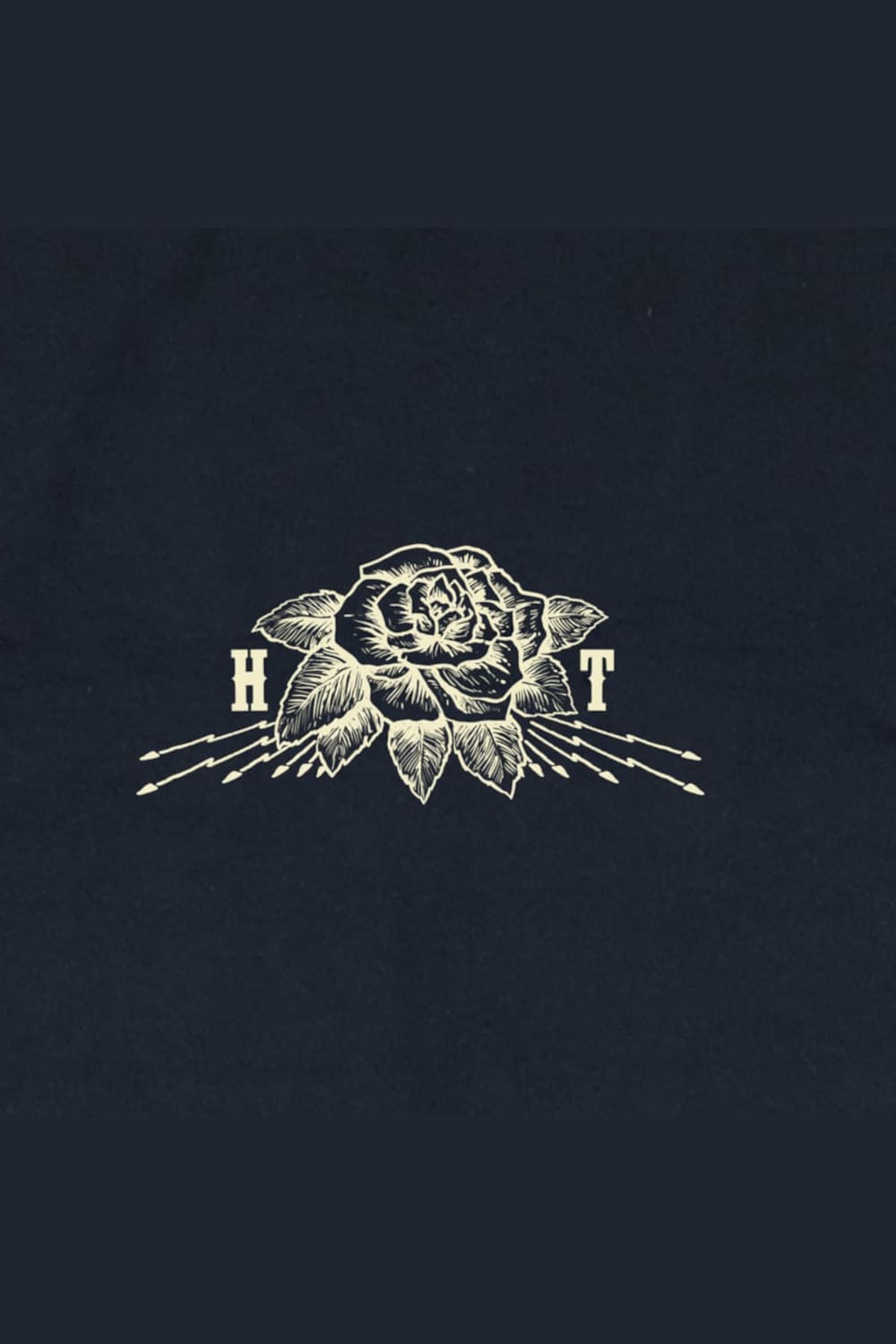 Hens Teeth T-Shirt Determination Tubolar Black Print 43 Hens Eagle frontal Motiv