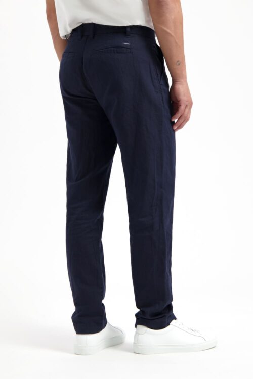 Kuyichi Darren Linen Midnight Blue schräg Hinten Kuyichi Darren Linen Midnight Blue schräg Hinten