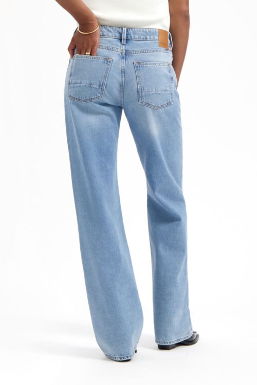 Kuyichi Lena Loose Worn Blue Hinten