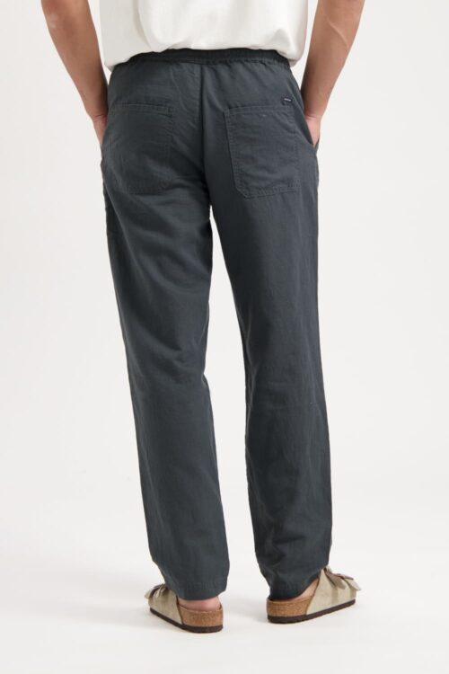 Kuyichi Tyler Linen Pant Woodland Grey Hinten