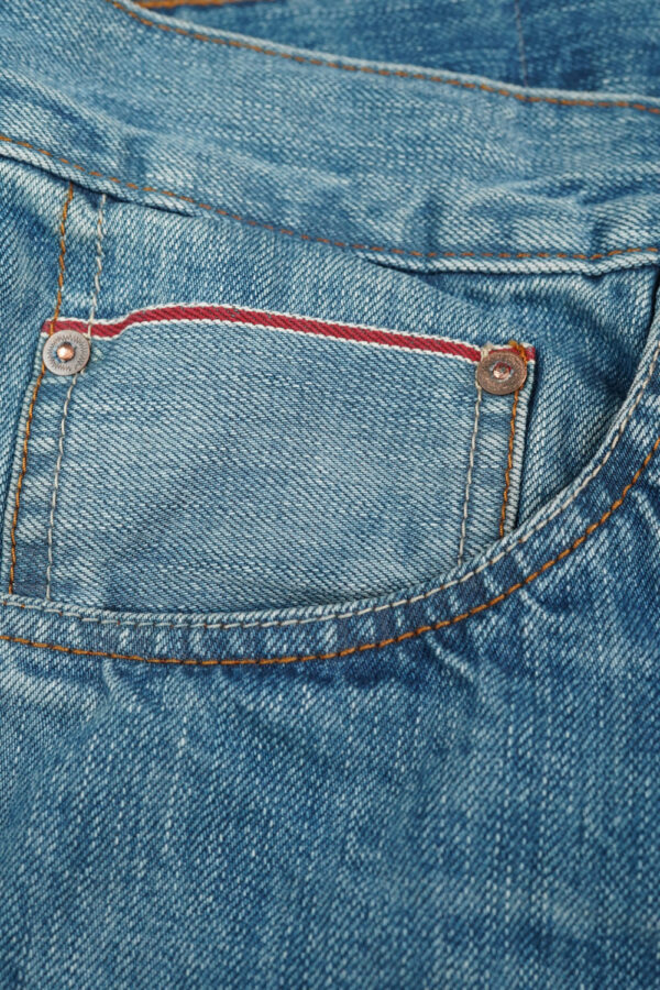 Schmaler Blaumann Selvedge Heavy Wash 100 Münztasche Schmaler Blaumann Selvedge Heavy Wash 100 Münztasche