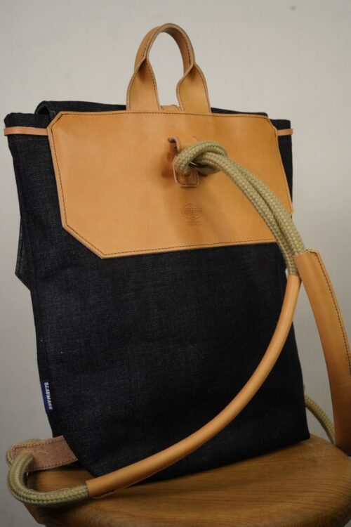 Blaumann x AndSons Daypack-Rucksack Denim Rückseite