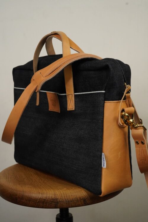 Blaumann x AndSons Kuriertasche Denim Seite 1