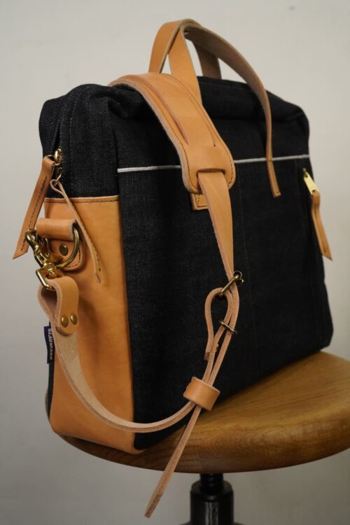 Blaumann x AndSons Kuriertasche Denim Seite 2