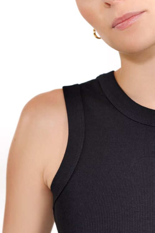 BreadnBoxers WMN Tank crew-neck Black frontal (Detail)