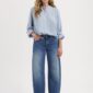 Kuyichi Evi Tencel Blouse Cloud Blue frontal (komplett)