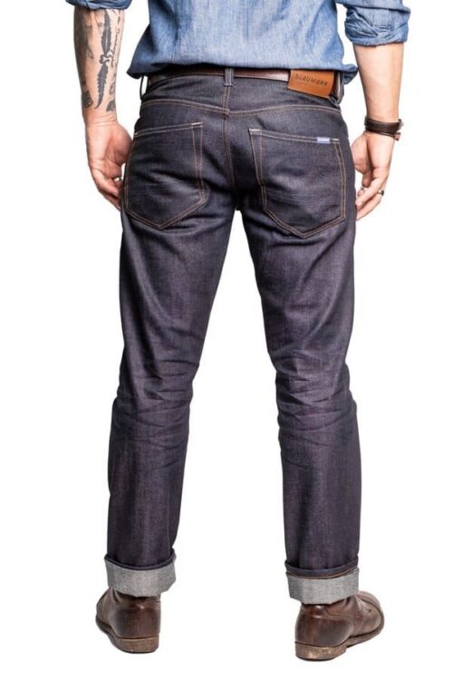 Schmaler Blaumann 12.5oz Reißverschluss Hinten Schmaler Blaumann 12.5oz Reißverschluss Hinten