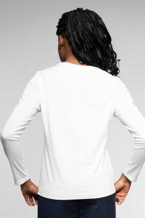 Alma & Lovis Royal Longsleeve white Hinten