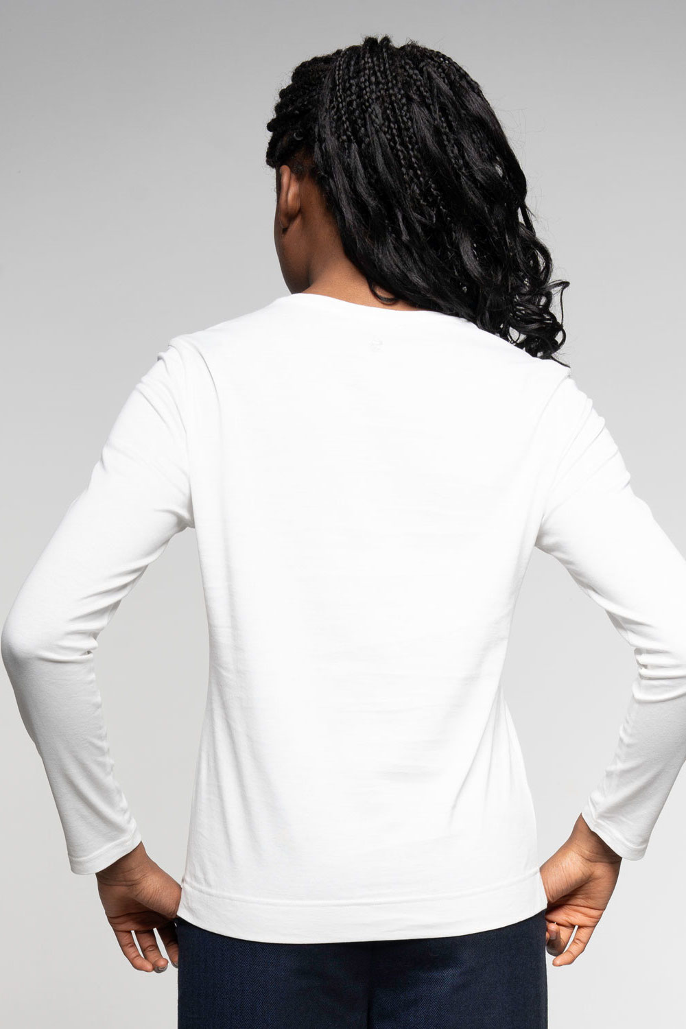 Alma & Lovis Royal Longsleeve white Hinten
