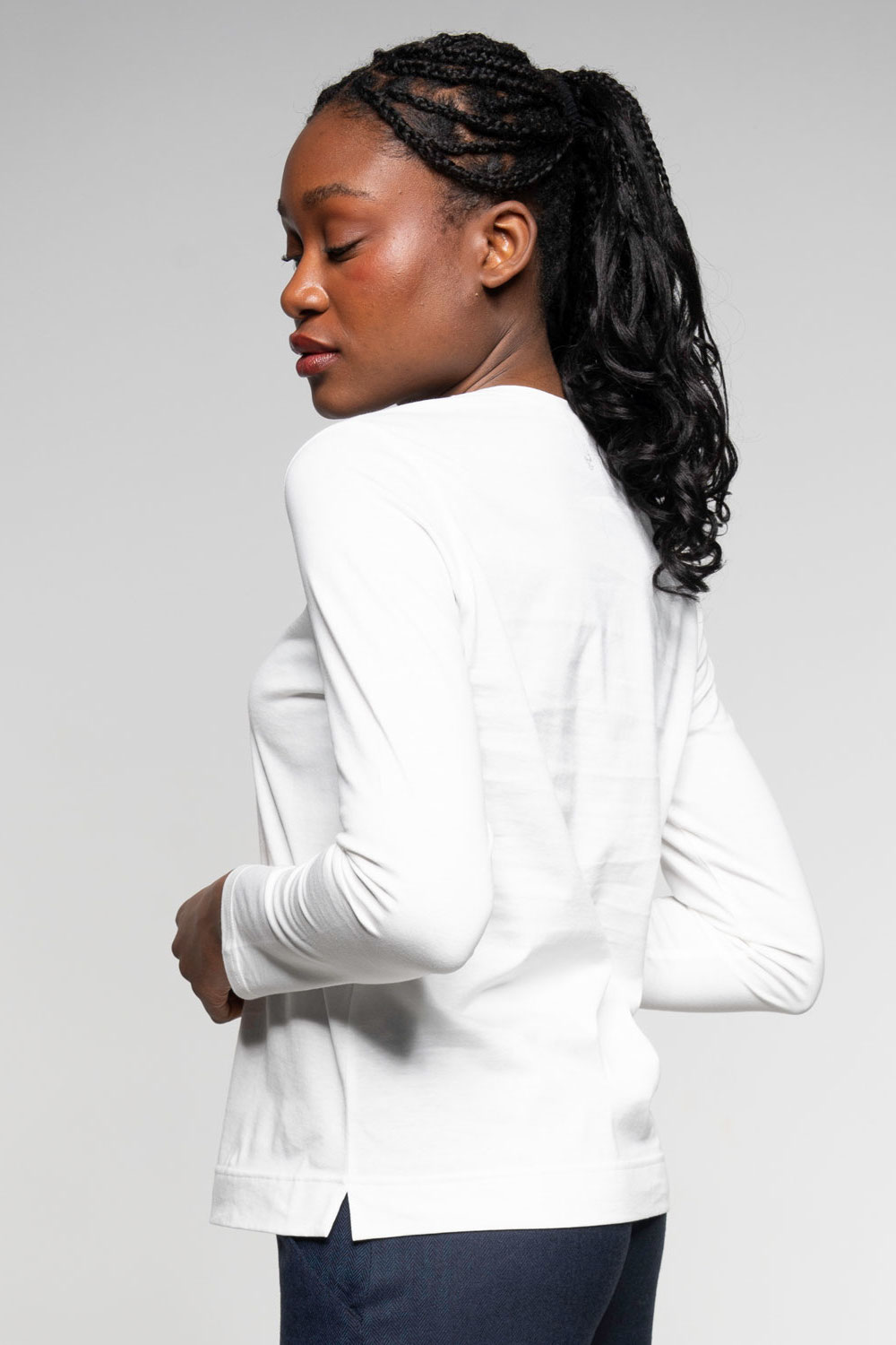 Alma & Lovis Royal Longsleeve white Seite