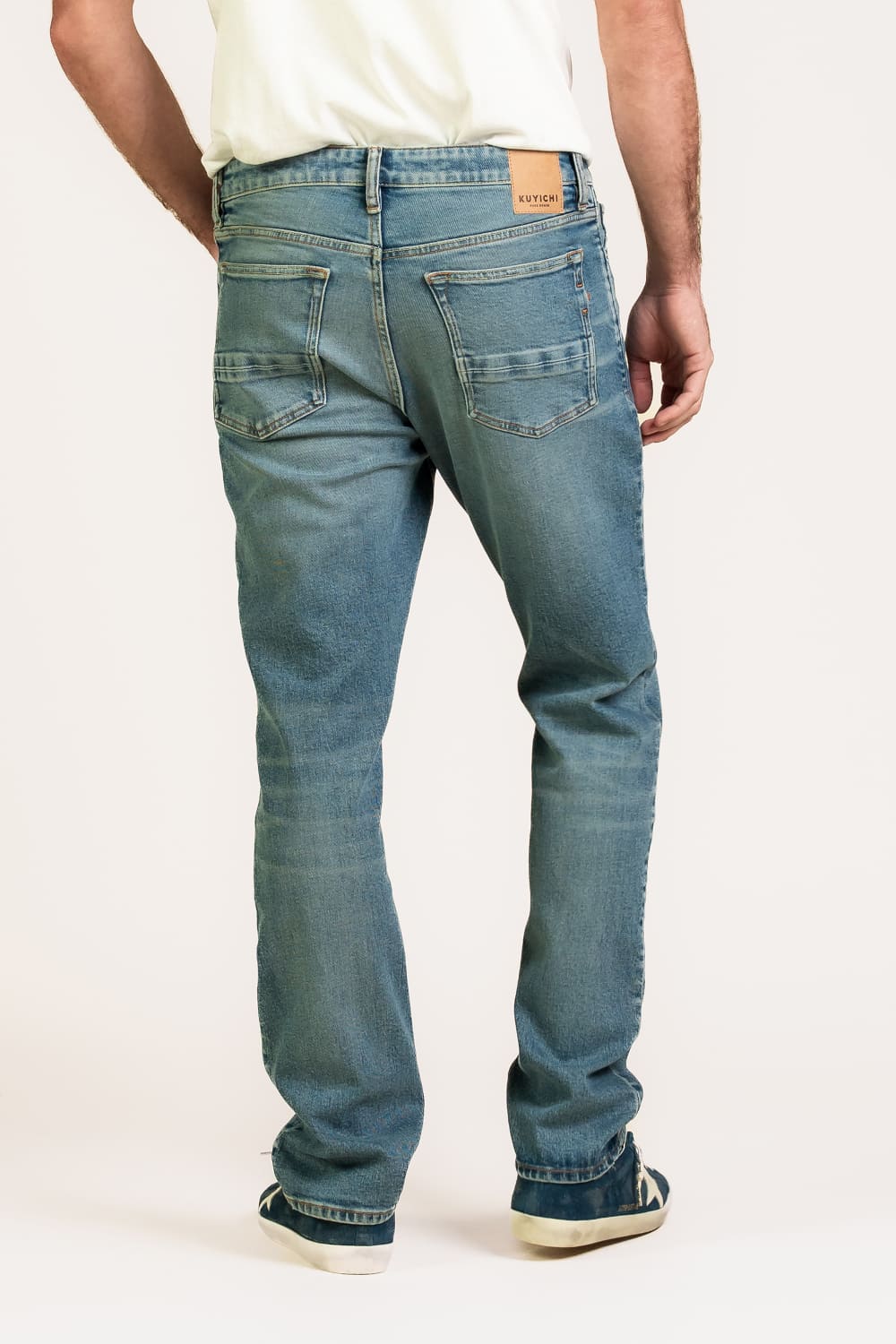 Kuyichi Scott Regular Foundry Blue Hinten