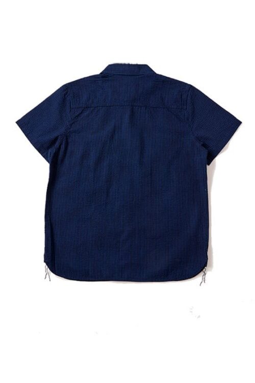 PBJ Men's Woven Seersucker Check Shirt Gingham Hinten