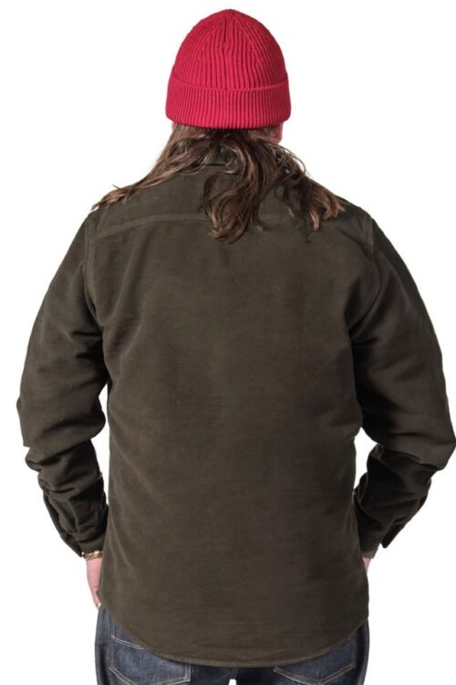TELLASON Utility Shirt Moleskin Greensburg Chocolate Brown Hinten