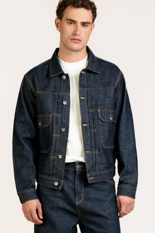 Kuyichi Nelson Pleated Jacket Rinse frontal