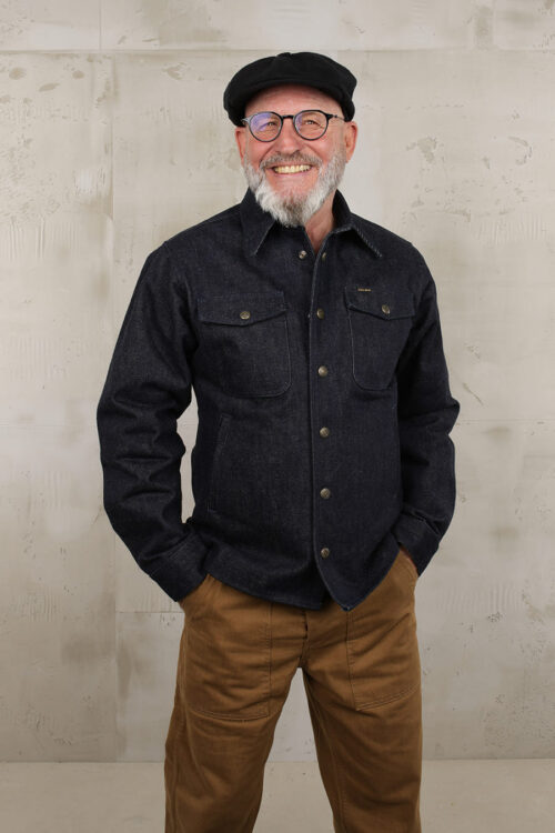 Pike Brothers 1943 CPO Shirt 21oz Denim frontal