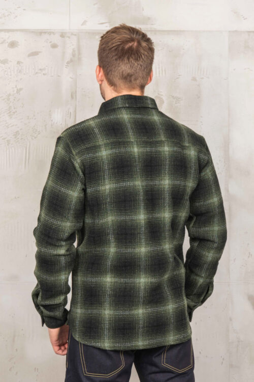 Pike Brothers 1943 CPO Shirt Logan Green Hinten